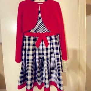 NWT Girl's Gorgeous Red & Black 2 piece Dr…